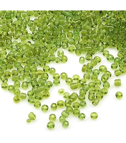 Lot De 3300 Perles De Rocaille En Verre De 3 Mm Avec Doublure En