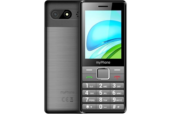MP myPhone 7340 -kort , 1 400 mAh, 48 MB RAM, 128 MB minne, Max SD , lagrar upp till 300 telefonnummer, IPS 2,8 tum, svart