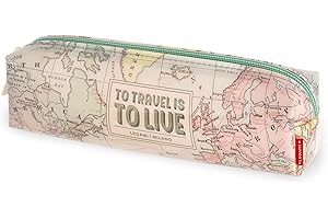 Legami , Astuccio Trasparente Unisex Adulto, TRAVEL, Unica