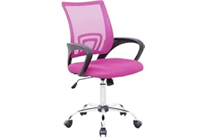 ‎SVITA SVITA Cydney Kinder Schreibtischstuhl Bürostuhl Netzbezug Drehstuhl Stuhl Schreibtisch (Pink)