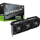 MSI VGA GEFORCE RTX 5080 16G SHADOW 3X OC RTX5080 16GB GDRR7 256 B DX12 PCIE 5.0 X16 (3XDP 1XHDMI)