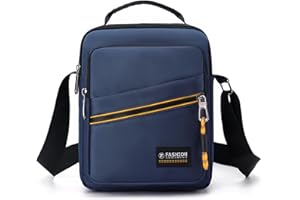 BAGZY Umhängetasche Herren Nylon Herrentasche Zum Umhängen Wasserdichte Für 9,7 Zoll IPAD Crossbody Bag Handytasche Männertasche Tägliches Mit Verstellbaren Schultergurt Sling Bag Für Reisen
