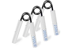 Journeyside Metal Gripper Pinza per Le Mani, Hand Grippe di 150-250LB,Allenare L'avambraccio,Rinforzi per impugnatura, per Fitness, Allenamento con Forza, Palestra, Metallo Antiscivolo, Resistente
