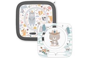 younikat Toniebox 2 Protection Film - 2X Film adhésif parfaitement ajusté - Protection anti-rayures qui ne laisse pas de résidu I Animaux Indiens I you0167