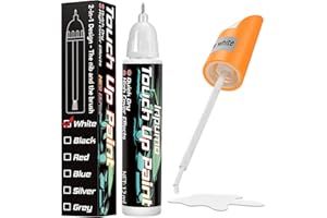 Inpumo Lackstift Auto, Lackstift weiß Matt, Kratzer Entferner Autos Für Auto Kratzer, Es hat eine hohe Deckkraft und kann Autolackkratzer und Steinschlagkratzer (1 pack)