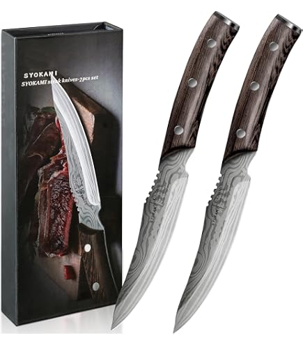 Olympia GG819 Set 12 Coltelli Da Carne Jumbo – Lama In Acciaio Inox 18/0 E Manico In Palissandro – 115 Mm