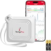 ThermoPro TP351 Bluetooth Akıllı İ&ccedil; Mekan Termometre ve Nem &Ouml;l&ccedil;er, 80m Menzilli Mobil Uygulama Destekli ve Işıklı Higrometre