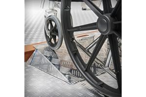 ‎DATONA Türschwellenrampe Kurz - Bei Höhenunterschieden von 6-9 cm einsetzbar - Totale Länge 40 cm Silber