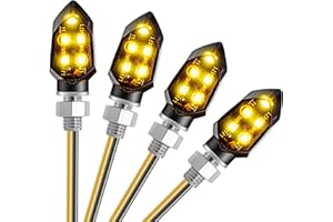 CICMOD Motorcycle Indicators Led Turn Signals Blinker Light Universal Fit Motorbike Scooter Quad Cruiser - 4 Pack