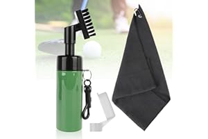 DINGBLUE Golf Club Cleaner, Golf Club Cleaner Brush with Water Spray Bottle & Microfiber Golf Towel Kit, Golf Club Groove Cleaner with Hook Portable Golf Accessories Golf Gift For Men
