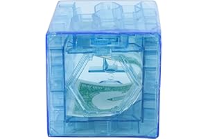 SAMULIY Money Maze Bank - Puzzle Coin Box Set - Money Saving Cube Toys For Kids And Adults - Unique Money Storage | Money Banking Play Toys | Maze Puzzle Games For Kids And Adult