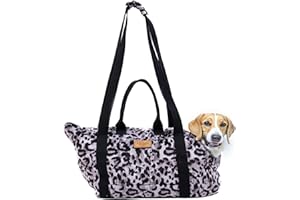 bo&flash Hundetragetasche Portland Claudelle – 44x26x32 – Hundetasche für kleine Hunde bis 7 kg – Komfortable & stilvolle Hundetasche – Hundetransporttasche waschbar & nachhaltig