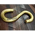 Aarsun Brass Jhula Chain Hooks, Swing Chain Hooks (S Shape), Jhula Accessories (Set of 4)
