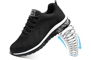 HANANI Steel Toe Caps Trainers Lightweight Safety Trainers Safety Shoes Boots Air Cushion Mens Womens Work Industrial Puncture Proof Work Shoes Unisex Non Slip