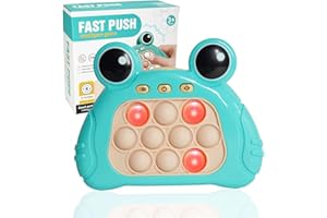 Anpole Pop Fidget Toys, Quick Push Bubble Pop Puzzle Games for Kids & Adults, Family, Party Game for 3 4 5 6 7 8 Year Gifts (Blue)