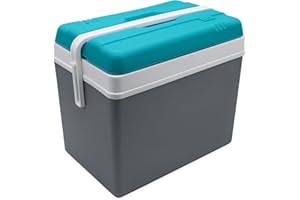 SPETEBO Glacière en plastique - Boîte isotherme d'extérieur avec poignée de transport - Sac isotherme pour camping, pique-nique, festival, jardin