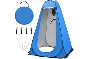 OUUTMEE Pop Up Camping Shower Tent, Portable Beach Dressing Changing Room UV/Rain Outdoor Privacy Shelter, UV Shower Enclosure Tents for Outdoor Hiking Beach Picnic Fishing