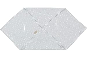 KraftKids Decke für Babyschale in Musselin grau Pusteblumen, 75 x 75 cm große Baby-Decke, luftige und praktische Musselin Decke für heiße Tage im Sommer