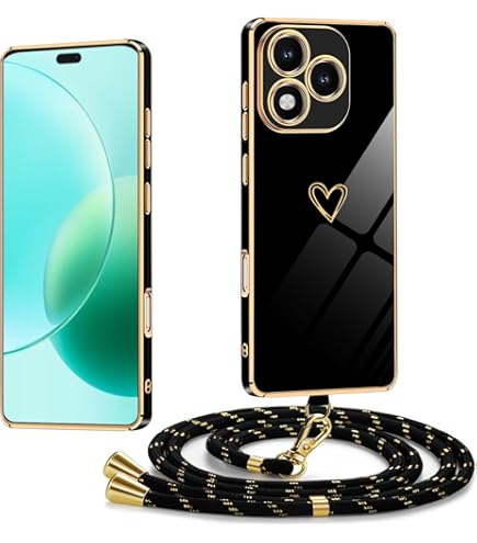 Kej Coque Pour Sasung Galaxy A23 5G/4G Avec Cordon De Collier, Coque Avec Cordon Otif Coeur D
