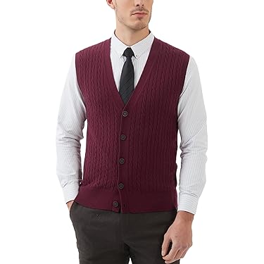 Generisch Pullunder Herren - Leichte Strickweste Für Winter & Outdoor