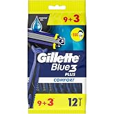 Gillette Blue3 Comfort Use Horse Men's Razor 9+3 Pieces
