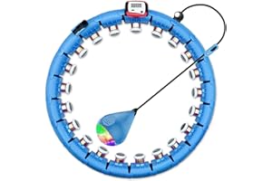 SPMOVE Smart Hula Hoop, Smart Hula Hoop Reifen Erwachsen & Anfänger, Smart Fitness Reifen mit Zähler, 24 Einstellbare Hoola Hoop Reifen für Gewichtsverlust und Fitness