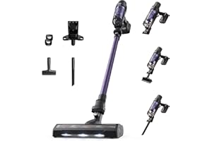 Rowenta X-Pert 7.60 Aspirateur Balai sans fil, Ultra Léger, Puissant 140W, Polyvalent, Autonomie 45min, Efficace tous Types de Sols, RH6A31WO, Violet