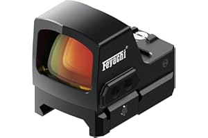 Feyachi RDS-57 Mirino a punto rosso per pistola 2 MOA Mirino a punto rosso Shake Awake per mirino reflex per pistola RMR con piastra di adattamento per MOS e base Picatinny