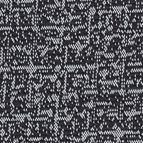 SCHEFFLER-HOME Natura Sitzhussen 2 Stück, Stretch-Sitzbezug elastische moderne Husse, Dekoration Sitz-Abdeckung aus Elastik-Stoff mit Gummiband für universelle Passform, bi-elastic Spannbezug, melierte Muster – Weiß-Schwarz - 2