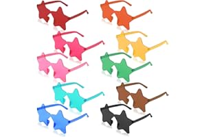 Mezzar Occhiali da Festa, 10 paia Stella/Cuore Occhiali Gadget Matrimonio, Compleanno, Party, Feste di Bambini e Adulti Nubilato