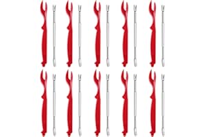 Artcome 20-Piece Seafood Tools Set Including 10 Lobster Shellers and 10 Forks,Seafood Cracker for Lobster, Crab, Crawfish, Prawns, Shrimp, Shellfish Sheller Knife