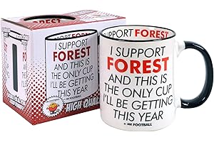 Bomblighters I Support Nottingham Forest and This is only Cup Football Ceramic Mug - Merchandise Gift for Fan