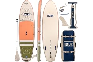 ISLE SURF AND SUP ISLE Pioneer tavola da stand up paddle gonfiabile, strap a molla, pinna centrale, zaino, pompa manuale, pagaia. SUP cressi adatta ai principianti