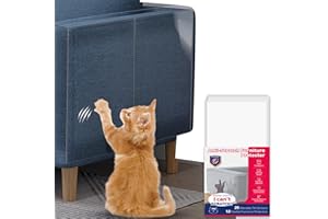 EOSARCU Anti Cat Scratch Furniture Protector-12pcs Cat Anti Scratch Tape, Sofa Cat Scratch Protector, Protecting Furniture from Cat Scratching, Cat Scratch Protector for Carpet, Sofa, Couch, Door
