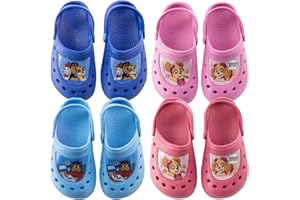 Characters Cartoons Pat' Patrouille - Bébé Clog Sandale Sabot avec Bandeau de Tenuta Chaussons Mer Piscine