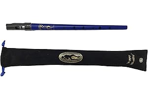 SWEETONE Blau Clarke Pennywhistle in D Traditionelle irische Zinn Penny Whistle & Soft schwarz Whistle Tasche