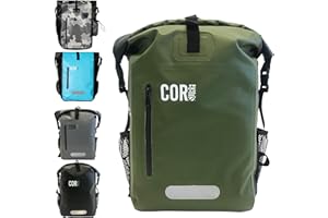 COR Surf Mochila de bolsa seca impermeable con funda acolchada para portátil (Verde, 25 L)