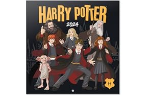 Grupo Erik Harry Potter Wall Calendar 2024 12" x 12" | 12 Month Planner | Square Wall Calendar 2024 | Family Planner Calendar 2024 | Harry Potter Calendar 2024 | + Free Poster