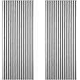 DecorAndDecor Acoustic Slat Wood Wall Panel and Ceiling Panelling Decorative 3D MDF 240 x 60 cm - Grey - 2 Pack