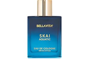BELLA VITA LUXURY BellaVita Luxury SKAI Aquatic Eau de Cologne for Men 100ml | Premium Bergamot, Lavender & Pink Pepper | Premium Mens Perfume with Cologne Premium Oils | Aquous Perfume Fragrance