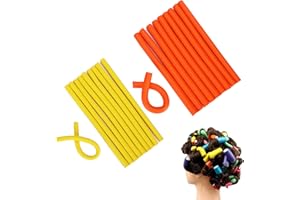 MIVAIUN 20 Pièces Bigoudis de Cheveux sans Chaleur, Rouleaux De Cheveux En Mousse Torsadée, Rouleaux Bigoudis DIY Styling, Curleur Cheveux Coiffure Outil pour Femmes Filles