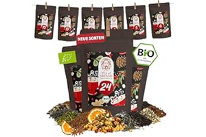 ‎TEA OF DREAMS Tee Adventskalender 2025 Bio - Geschenk für Frauen und Männer - Mit Liebe gefertigt von Menschen mit Behinderung - 24 x 10g Weihnachtskalender