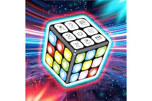 Jiosdo Light Up Flashing Cube - 7 IN 1 Handheld Cube Brain & Memory Game for Kids, Electronic Puzzle Games Cube Toys for Autistic Children, STEM Toys Gifts for Teenage Boys Girls Aged 6-12+ Year Old