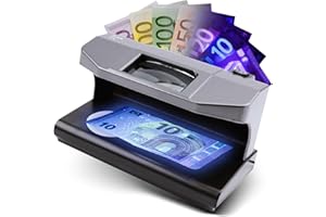 OLYMPIA UV 588 tester banknotów z czujnikiem magnetycznym i testem znaku wodnego, 2 x 3 W, UV LED