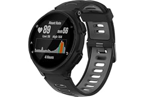 ANBEST Cinturino in Silicone per Garmin Forerunner 735XT/235/220/230/620/630 Cinturino Sportivo di Ricambio per Approach S20/S5/S6 Braccialetto Sostitutivo