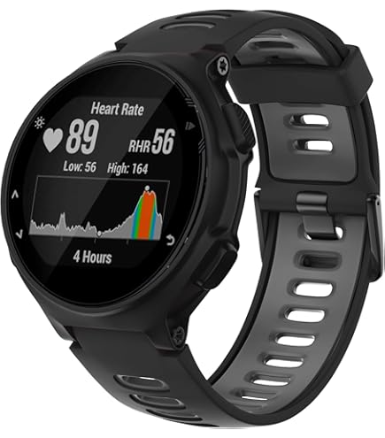 Vhbw Cinturino Di Ricambio In Silicone Per Garmin Forerunner 35 E 30, Nero, 13,5 + 9,4 Cm, Con Attrezzo - 3