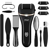 Frizty Callus Remover | Pedicure Kit for Women, 14 in 1 Foot Scrubber for Dead Skin, Callus Remover for Feet Electronic, 3 In