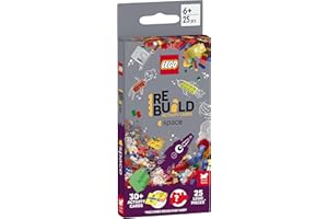 LEGO® Books: ReBuild Activity Cards: Space (with over 30 activity cards and 25 LEGO elements)