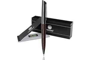 ‎VINURO Vinuro® Mira I hochwertiger Kugelschreiber aus Holz und Gunmetal I Schreibset für jeden Anlass I Geschenk zu Weihnachten, Bachelor