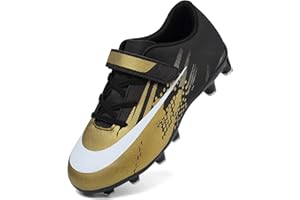 Dhinash Fußballschuhe Jungen Stollen Fussballschuhe Kinder Kunstrasen Fussball Schuhe Spikes Trainingsschuhe Turnschuhe Mädchen Outdoor Turf Football Schuhe Unisex Gr.30-39
